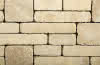 Unio-Stone Systemmauer Beton Antik 50x25x10 cm, hellgelb gemasert