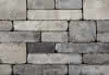 Unio-Stone Systemmauer Beton Antik 50x25x10 cm, schiefergrau nuanciert
