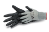 Handschuhe Allstar Pro L/9" Nitril grau mit Streifenerhöhung, hellgrau