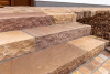 Sandstein Blockstufe Autumn 150x35x15 cm, OF spaltrauh