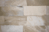 Sandstein - Mauerverblender Summer 31x15x1,5-2,5 cm, OF spaltrauh