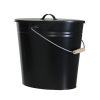 Ascheeimer oval anthrazit 24 Ltr. 40/35/28 cm