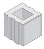 Terrasto Mauerstein Mini anthrazit 250x250x200mm (L x B x H)