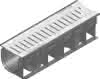 RECYFIX STANDARD 100 Rinne Typ 0105 500x150x134mm, m.Klemm-Stegr.SW 75/9mm,