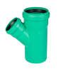 KGEA Abzweig PP-MD grün DN/OD160/110 45° DIN EN 14758