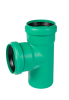 KGEA Abzweig PP-MD grün DN/OD110/110 87° DIN EN 14758