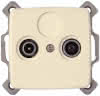Antennensteckdose Rivo 2-fach creme 
