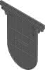 RECYFIX PRO/NC 100 Stirnw.geschl.Typ 010 160x176mm, aus PE-PP