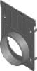 RECYFIX PRO 100 Stirnwand Typ 010 160x201mm, aus PE-PP mit Auslauf DN100