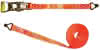 Zurrgurt 2-tlg. 8 m x 50 mm 2000/4000 kg mit Ratsche, Spitzhaken aus PES, orange