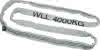 Rundschlinge 4 to. grau 3-6 m GS/TÜV EN 1492-2