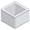 Terrasto Pfeilerstein grau 375x375x200mm (L x B x H)