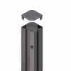 System Eck-Klemmpfosten anth. L1925 8x8cm