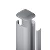System Pfosten Basic silber Erdv. L2400 7x7cm