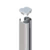 System Eckpf. Basic silber Aufsch. L1925 7x7cm