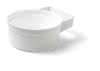 Gipsbecher Pan mit Haltegriff weiß 19cm 