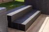 Basalt Blockstufe Palace 100x35x15 cm, alls. gesägt & geflammt