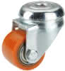 Lenkrolle SL PU-Rad orange KuLa Ø35x25mm Rückenloch Ø11 mm, TK 100 kg