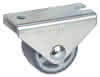 Bockrolle verz. Softrad TPE Ø25x13 mm Platte 40x19 mm, TK 30 kg