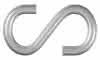 S-Haken verz. 6 mm (2 Stück) 