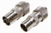 Antennenstecker Kupplung gerade 6,5mm Koax. Stecker gerade  2 Stück
