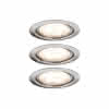 Möbeleinbauleuchte Set LED 3x4W Eisen 65mm Metall