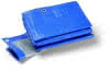 Schutzplane m. Ösen Terra S180 8x10m 180g/m² blau/grau