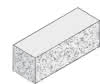Sinto-Mauer 12,5 Rustikal, anthr.-weiß nuanc. Anfangs-Endstein 50x12,5x14 cm