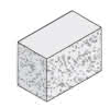 Sinto-Mauer 12,5 Rustikal, kalkstein nuanc. Anfangs-Endst. Halb 25x12,5x14cm