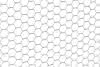 Sechseckgeflecht verz. 25x25 mm 1,0x10 m SEG
