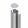 System Pfosten Basic silber Erdv. L2980 7x7cm