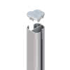System Eckpf. Basic silber Aufsch. L1050 7x7cm