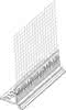 PVC Tropfkantenprofil VARIO (BK 2105) einseitig Gewebe Länge 2.000 mm