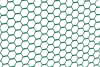 Sechseckgeflecht grün 25x25 mm 1,0x10 m SEG