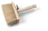 Sockelbürste Aron Base 135x55mm eckig Holzkörper und Holzgriff, falb
