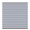 Zaunfeld Set System WPC Grau 178x183cm Leiste Anthrazit