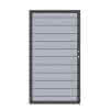 Tor System WPC grau 98x179cm Rahmen Anthrazit, DIN Rechts