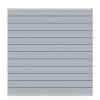 Zaunfeld Set System WPC Grau 178x183cm Leiste Silber