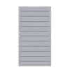 Tor System WPC grau 98x179cm Rahmen Silber, DIN Links