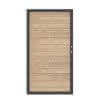 Tor System WPC sand 98x179cm Rahmen Anthrazit, DIN Rechts