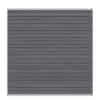 Zaunfeld Set System Platinum grau Leiste Silber, 178x183 cm