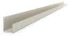 PVC Einfassprofil 12,5x2.500mm(BK1009PE) mit Schaumband, ungleichschenklig