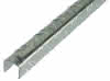 U-Profil Alu blank 23,5x23,5x1000 mm Riffel-Prägung