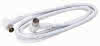 Koaxialleitung Winkelstecker 75 Ohm 1,5m weiß, (Superior Quality)