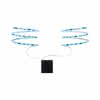 Function Mobil Stripe 2x80cm blau 2,4W 6LR61 weiß Metall/Kunststoff