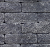 Schichtmauerwerk Einzelstein Antik 50x25x15 cm, basalt