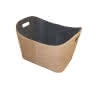 Holzkorb Jute Beige/Filz grau L55 x B40 x H35 cm