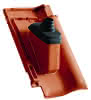 Futura Ton Ant.durchg.Fin.schiefer glas. NW60 eckig inkl.EPDM-Unterdachmansch.GOG