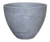 Rillentopf rund betonfarbe ca.40cm H31cm 