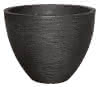 Rillentopf rund anthrazit ca.40cm H31cm 